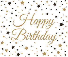 Happy Birthday background. Vector illustration.