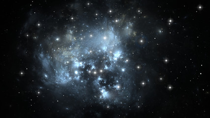 Space nebula, for use with projects on science, research, and education. 3d illustration