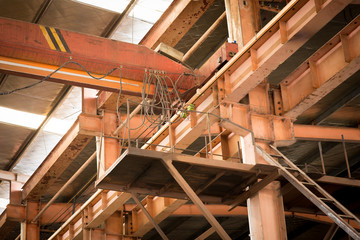 Iron workshop in shipyard.