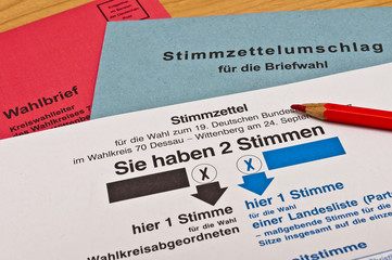 Wahlschein ankreuzen 