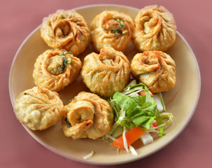 Delicious fried dumplings