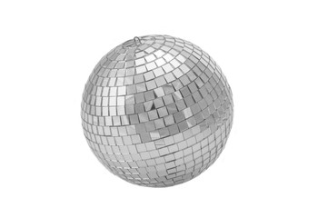 Disco ball isolated on white background
