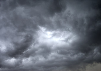The Incarnation of a Rain Cloud in the Sky Afternoon time