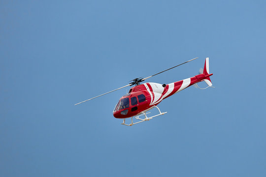 Radio Controlled Model Helicopter In Flight