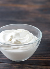 Bowl of Greek yogurt