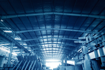 Large steel processing plant