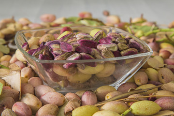 Green fresh pistachio of Bronte