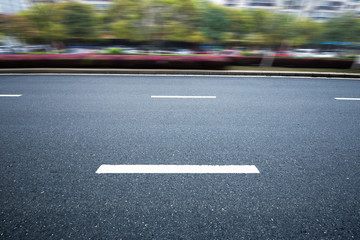 Highway heading to the city,In the center of Shanghai China.