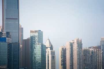 Fototapeta premium Hangzhou, Zhejiang, China, leisure and high-rise buildings of the public.