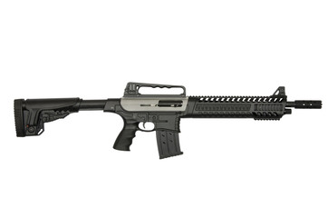  automatic rifle. Isolated object on a white background.
