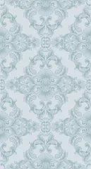 Foto op Canvas Luxury Baroque ornament background Vector. Rich imperial intricate elements. Victorian Royal style pattern © castecodesign