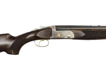 double barrel rifle barrel detail