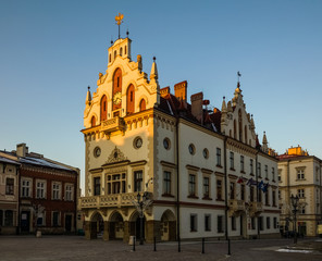 Fototapeta na wymiar Town hall in Rzeszow city, Podkarpackie, Poland