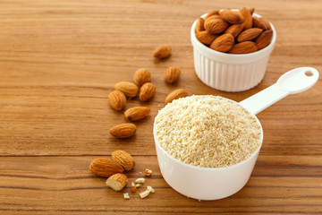 Almond flour with almonds