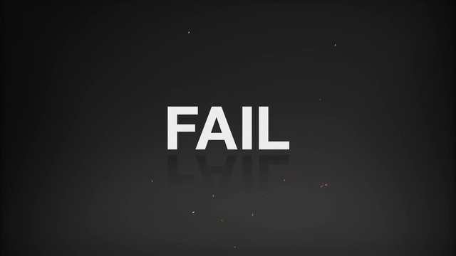 Euro currency makes bomb, Explode to make a typo 'FAIL'
