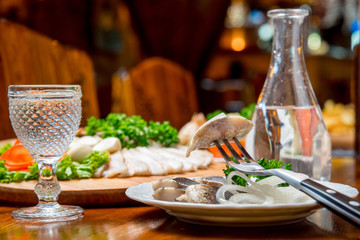 beautiful and tasty food on a plate