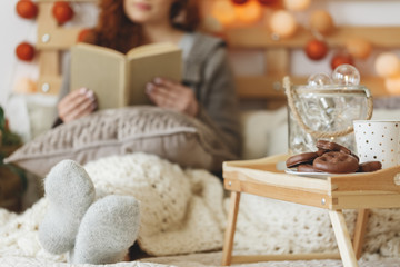 Gingerbread cookies and tea