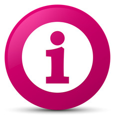 Info icon pink round button