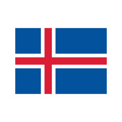 Iceland flag illustration