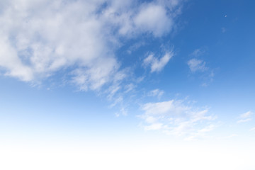 blue sky with cloud