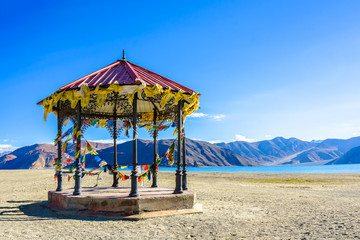 Pangong lake view on the moring, Ladakh, India