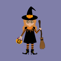 Little witch halloween