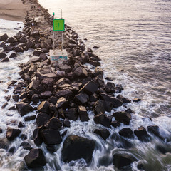 Aerial of Belmar Sunset