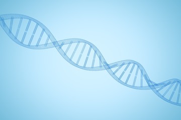 Composite image of 3d image of dna 
