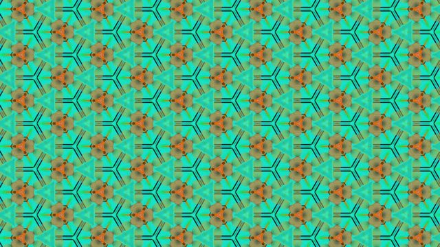 Caleidoscopio digital din&aacute;mico de mosaicos con formas poligonales y geometricas de colores