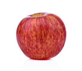 Fresh red apple isolated on white background.