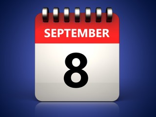 3d 8 september calendar