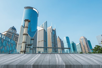 the modern building of the lujiazui financial centre in shanghai china.