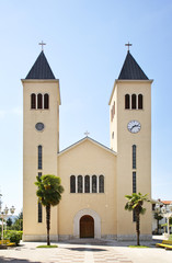 Fototapeta na wymiar St. Francis Church in Caplina. Bosnia and Herzegovina