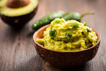 Guacamole with avocado