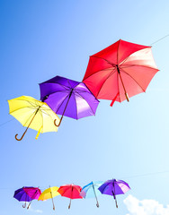 flying umbrellas