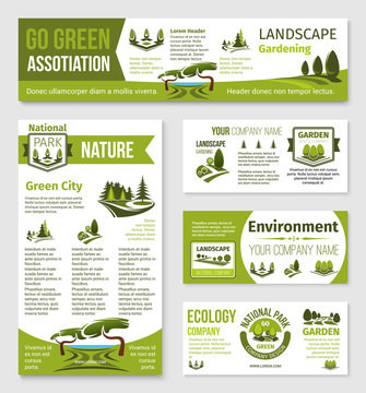 Vector templates for green eco environment company