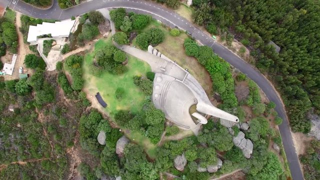 Aerial of Taal Monument in South Africa
