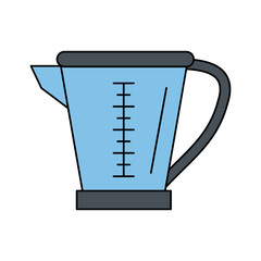 measuring cup kitchenware icon image vector illustration design 