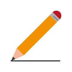 pencil writing icon image vector illustration design 