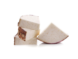 taro isolated on white background