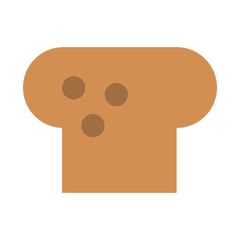 bread slice icon image vector illustration design 