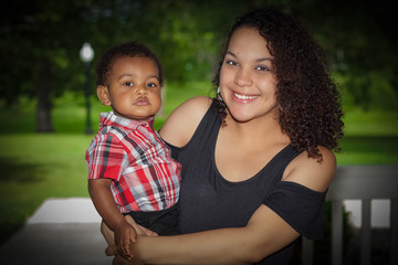 Mother and son