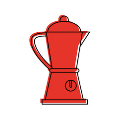 blender kitchenware icon image vector illustration design  red color