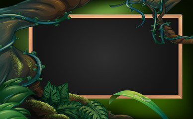 Board template with forest in background © GraphicsRF