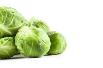 Fototapeta premium Fresh green brussels cabbage