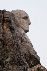 Obraz premium George Washington Profile Granite Rock Mount Rushmore South Dakota