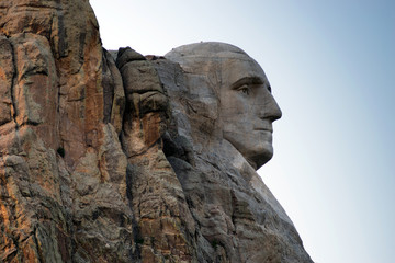 George Washington Progile Granite Rock Mount Rushmore South Dakota