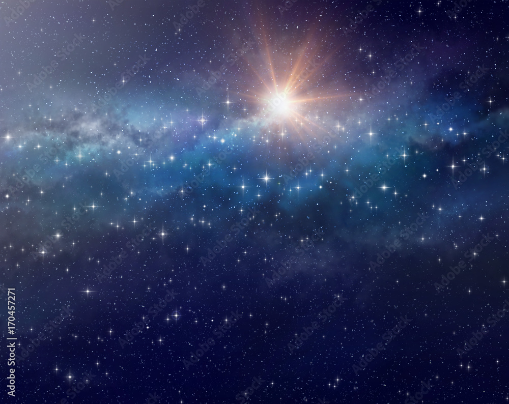 Wall mural space background galaxy