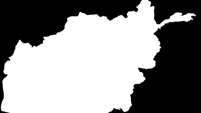 Baghlan - Afghanistan, province extruded. Satellite