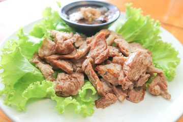 grilled pork or roasted pork